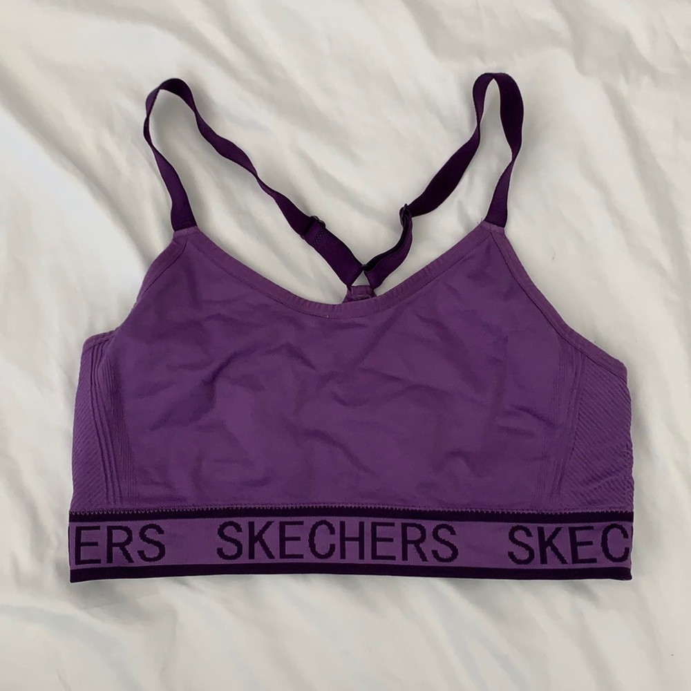 Purple Skechers Sports Bra